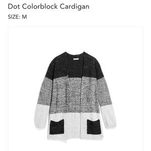 Colorblock cardigan